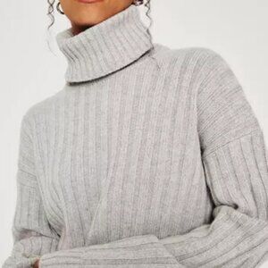 AG Adriano Goldschmied Gray Turtleneck Sweater
